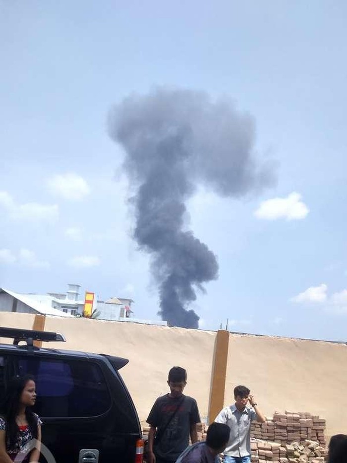 Ini Kepulan Asap yang Diduga dari Pesawat Jatuh di Medan