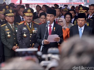 Pesan Jokowi di HUT Polri: Berantas Markus Hingga Beri Layanan pada Masyarakat