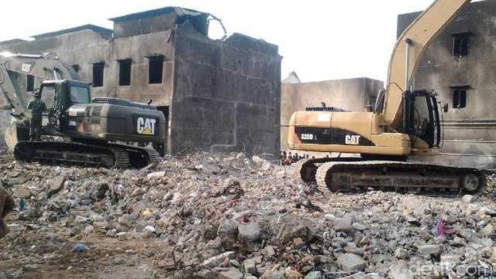 Puing Pesawat dan Bangunan di Lokasi Relatif Bersih, Begini Kondisinya