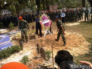 Serda Sugianto, Anggota Paskhas Korban Hercules Dimakamkan di Pekanbaru