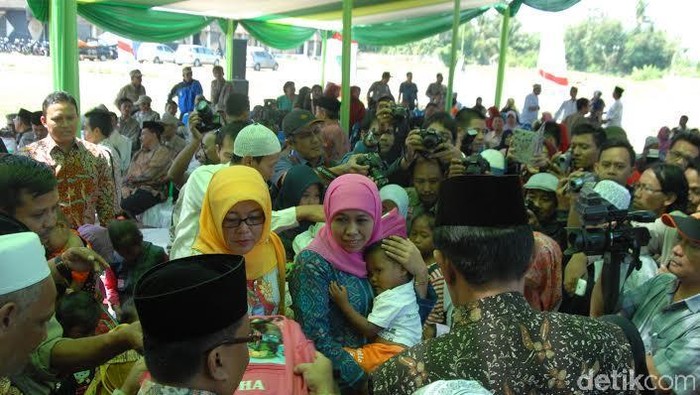 Mensos Sambangi Pesantren Dihuni Orgil dan Bayi Terlantar