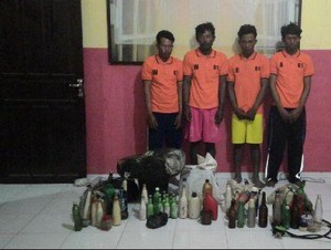Ngebom Ikan Jelang Buka Puasa, 4 Nelayan Ditangkap Polres Luwu