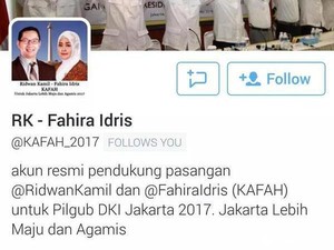 Ridwan Kamil Protes Namanya Dicatut di Twitter untuk Pilgub DKI 2017