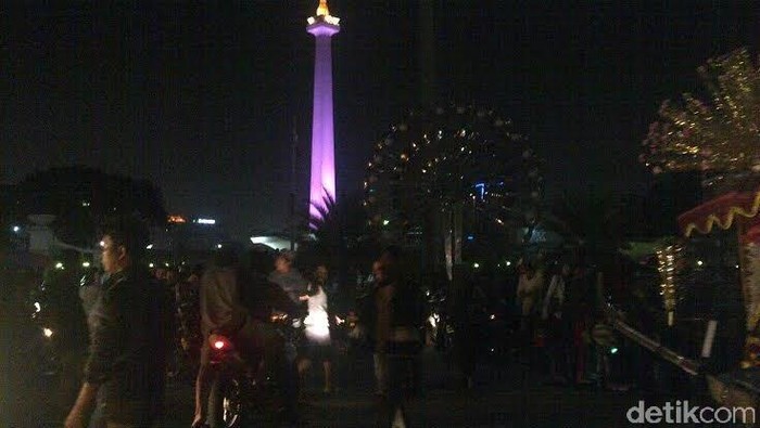 Razia Balap Liar di Monas, Polisi Tilang 145 Orang