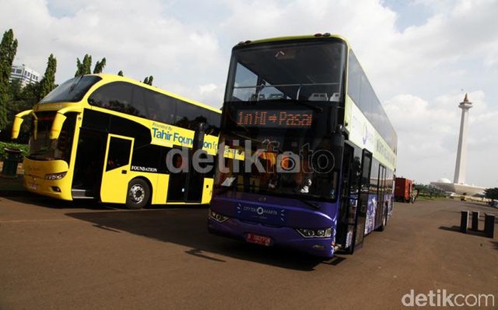 Keliling Libur Lebaran, Bus Tingkat Wisata DKI Jadi Idola Warga
