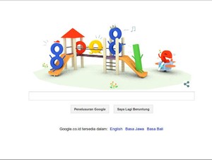 Semarak Hari Anak di Jagat Maya, Google Ubah Logonya Jadi Taman Bermain
