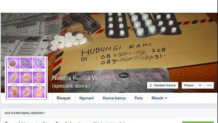 Waduh! RS Dr Sardjito Yogya Dicatut di FB untuk Jualan Obat Aborsi
