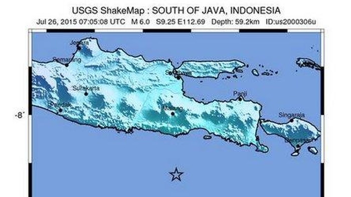 Gempa 6,3 SR di Malang
