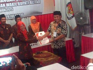 Peminat Bupati dan Wakil Bupati Blitar Juga Cuma Satu Pasangan