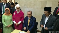 Presiden Turki Recep Tayyip Erdogan, juga pernah berkunjung ke Masjid Istiqlal beberapa waktu lalu (Taufiq/detikcom)