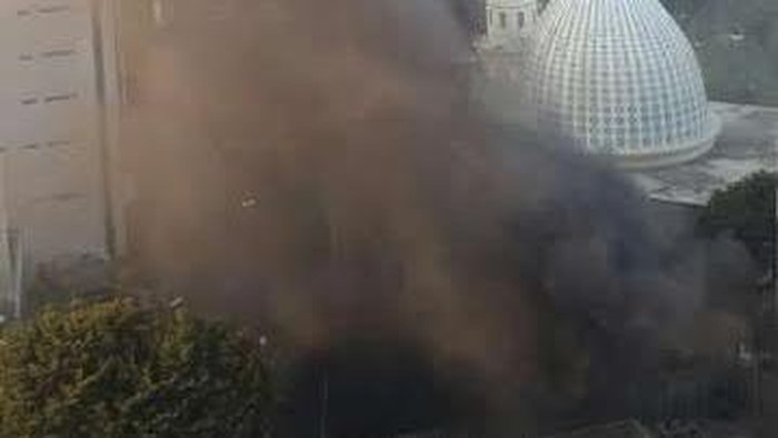 Begini Penampakan Pemadaman Api di Basement Ditjen Pajak