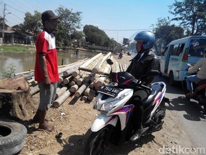 Jelang Perayaan HUT RI, Pohon Pinang Ramai Dijual di Pinggir Jalan Kalimalang