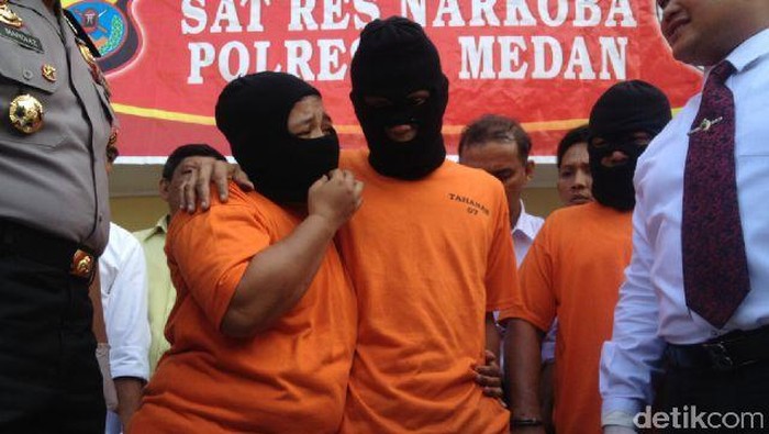 Suami Istri Pengedar Sabu 6 Kg Diamankan Polisi di Medan
