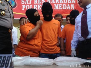 Suami Istri Pengedar Sabu 6 Kg Diamankan Polisi di Medan