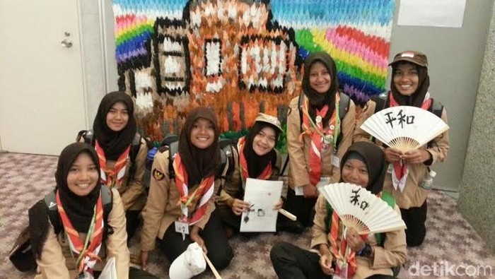 Tingkatkan Semangat Perdamaian, Peserta Jambore Dunia Kunjungi Hiroshima Memorial Park