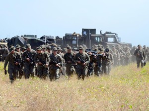 Marinir Gelar Latihan Bersama dengan US Marine di Situbondo
