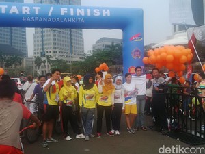 Sambut HUT Ke-48 ASEAN, Kemlu Adakan Fun Run