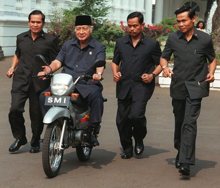 Mantan Presiden Indonesia Soeharto.
