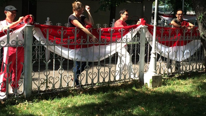 KBRI Moskow Bersolek Sambut HUT ke-70 RI