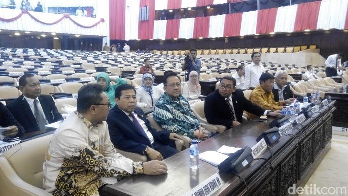 Pimpinan MPR-DPR-DPD Tinjau Gladi Bersih Sidang Tahunan