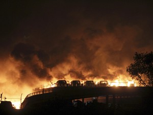 Korban Tewas Ledakan Dahsyat di Tianjin Bertambah Jadi 44 Orang