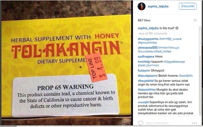 Heboh Tolak Angin Dilabeli Warning di AS, Sido Muncul Sampaikan Klarifikasi