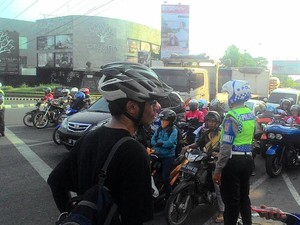 Ini Video Aksi Hadang Konvoi Moge di Yogya Oleh Pesepeda Elanto