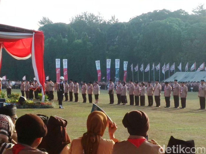 Hadiri Hari Jadi Pramuka, Jokowi Dorong Revitalisasi Gerakan Pramuka