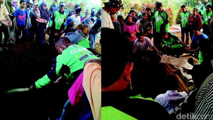 Ratusan Pengemudi Go-Jek Antarkan Yuli ke Tempat Peristirahatan Terakhir
