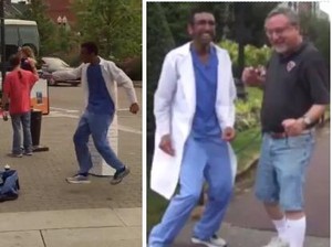 Unik! Dokter Ini Kumpulkan Donasi dengan Nge-dance di Jalanan