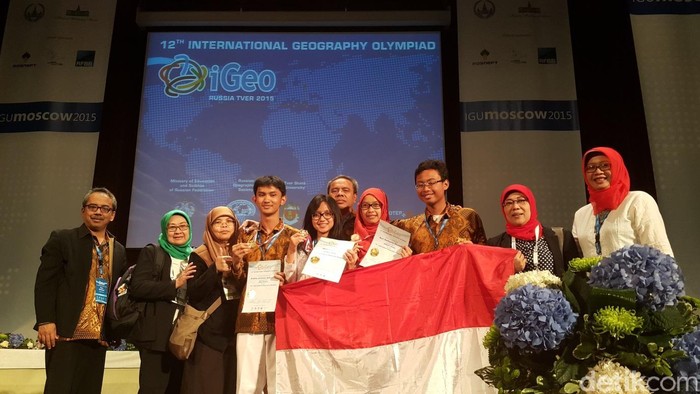 Indonesia Raih 1 Emas dan 2 Perunggu di Olimpiade Geografi Internasional