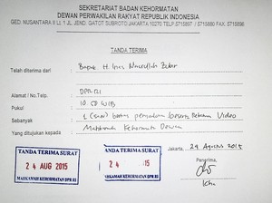 Laporkan Fahri Hamzah, Anggota F-Hanura Lampirkan Video Rada-rada Bloon