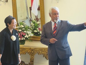 Bertemu Menlu Retno, Xanana: Selamat HUT ke-70 Indonesia