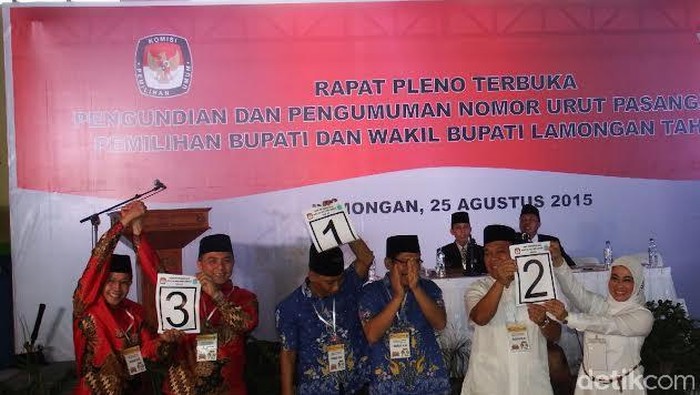 Tangan Diperban, Cabup Mujianto Ikut Pengundian Nomor Urut