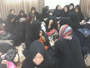 Senyum 39 TKW di Riyadh Saat Diselamatkan dari Penampungan Gelap
