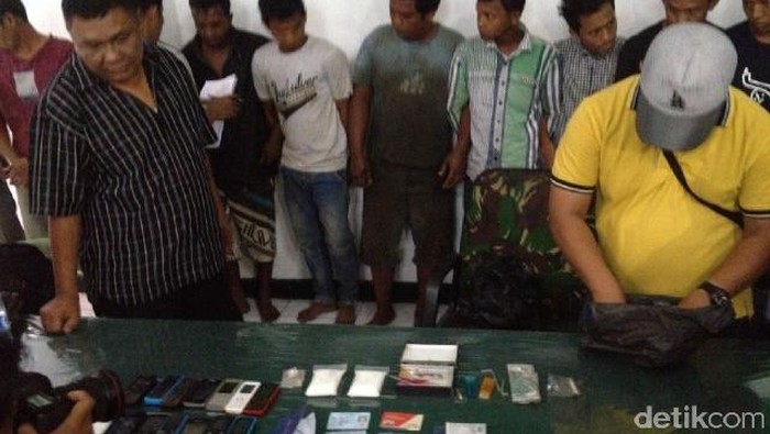 TNI Amankan 16 Orang dan 2 Ons Sabu di Medan