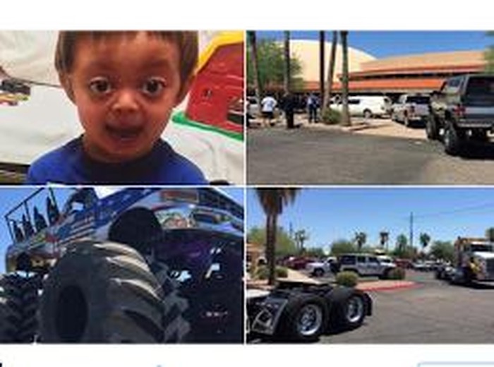 Haru! Beragam Jenis Truk Hadir di Pemakaman Bocah Penggemar Truk Ini