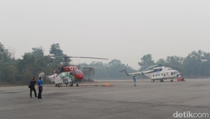 Asap Kian Menggila, Apesnya Izin Operasi Heli untuk Water Bombing Habis