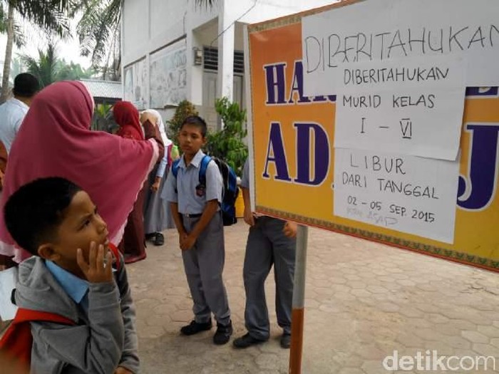Udara Tidak Sehat karena Asap, Libur Sekolah di Pekanbaru Diperpanjang