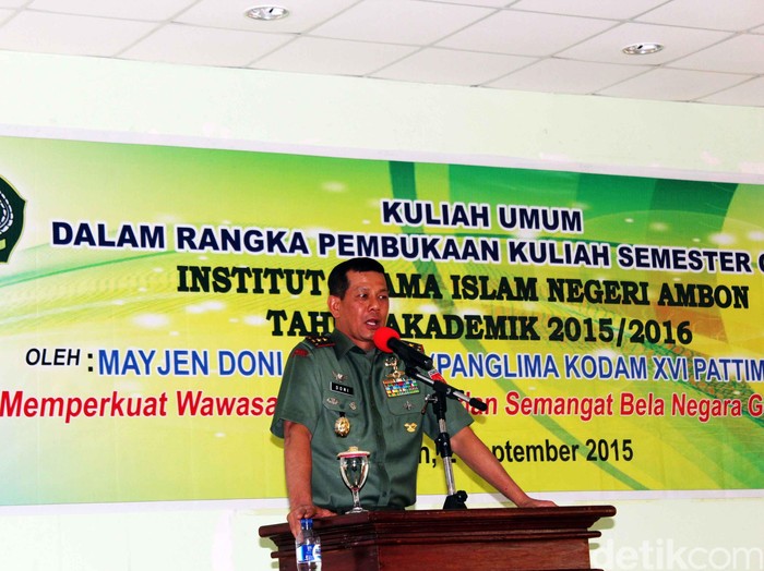 Pangdam Pattimura Ingatkan Mahasiswa IAIN Ambon Pentingnya Cinta Lingkungan