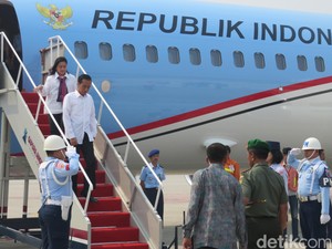 Tiba di Palembang, Jokowi Langsung Dengarkan Paparan Kebakaran Hutan