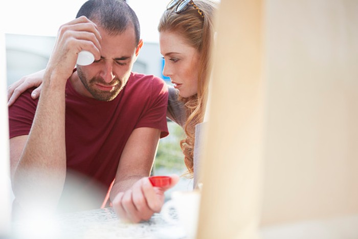 Man getting a nervous breakdown