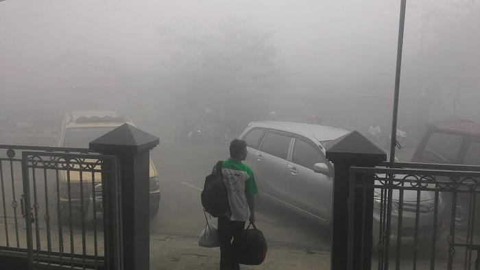 Pangkalan Bun Tertutup Asap, Begini Penampakannya!