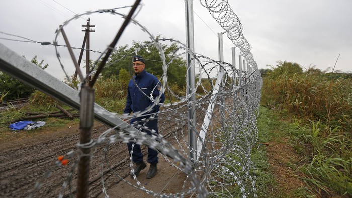 Duh! Pengungsi Diberi Makan Seperti Binatang di Hungaria