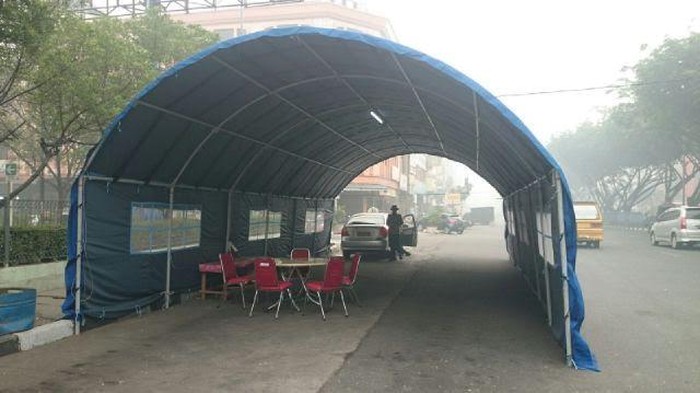 Ini Posko Kesehatan Bencana Asap yang Dibangun Pemprov Riau, Tapi Tak Berpenghuni