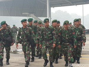 Komando! 1.250 Prajurit TNI Tiba di Pekanbaru Siap Padamkan Api