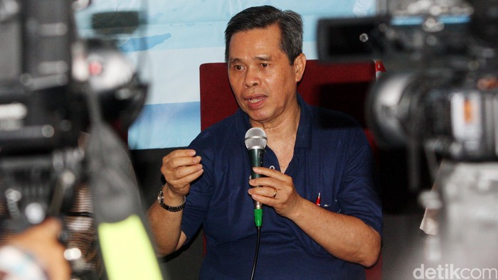Pengamat politik Tjipta Lesmana saat menjadi pembicara diskusi bertajuk 