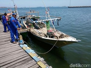 Polda Sulsel Tangkap 5 Kapal Pelaku Illegal Fishing di Selat Makassar