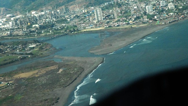 Begini Penampakan Dahsyatnya Tsunami 3 Meter di Chile dari Udara