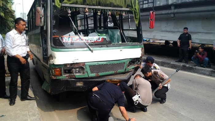 Polisi Lakukan Uji Kecepatan Insiden Kopaja vs Go-Jek